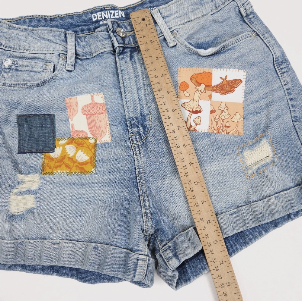 Levi's Denizen Upcycled Patchwork Mushroom Orange… - image 8